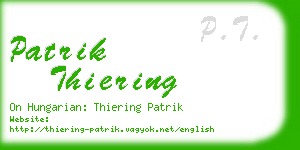 patrik thiering business card